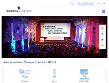 Tablet Screenshot of europa-cinemas.org